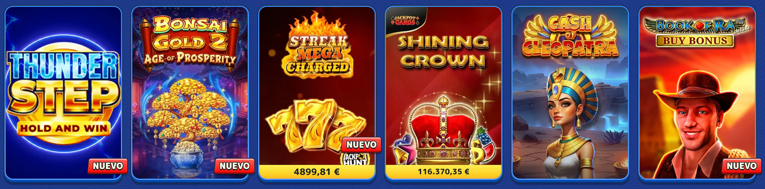 Jugar a las tragaperras y slots online en Pistolo Casino